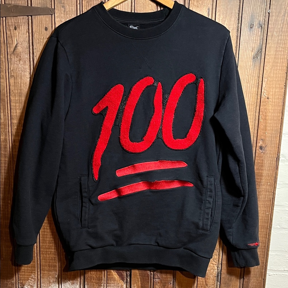 Black and Red 100 Sweatshirt